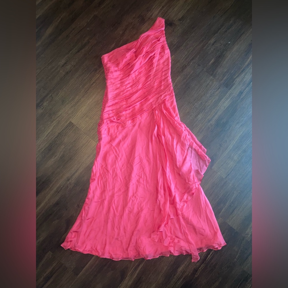 ABS women’s Pink One-Shoulder Evening Dress size 6